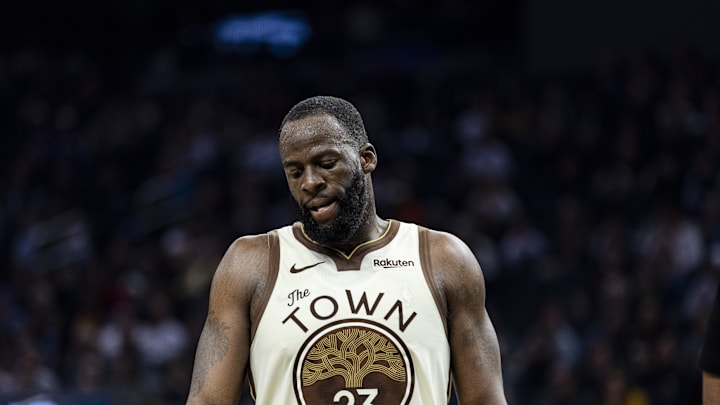 Mar 25, 2026; San Francisco, California, USA; Golden State Warriors forward Draymond Green (23) at Chase Center. Mandatory Credit: John Hefti-Imagn Images Mar 25, 2026; San Francisco, California, USA; Golden State Warriors forward Draymond Green (23) at Chase Center. Mandatory Credit: John Hefti-Imagn Images