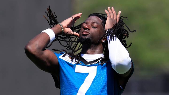 Jacksonville Jaguars wide receiver Brian Thomas Jr. (7) flips his hair during the third day of minicamp at the Miller Electric Center, Thursday, June 11, 2026, in Jacksonville, Fla.