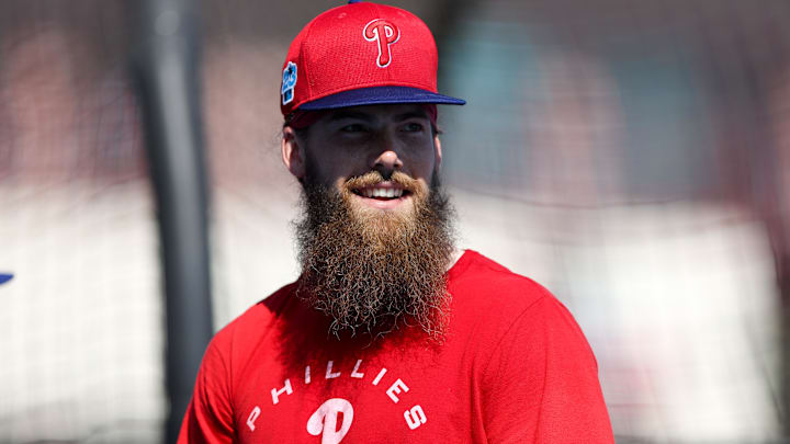 Philadelphia Phillies left fielder Brandon Marsh is recovering from knee surgery