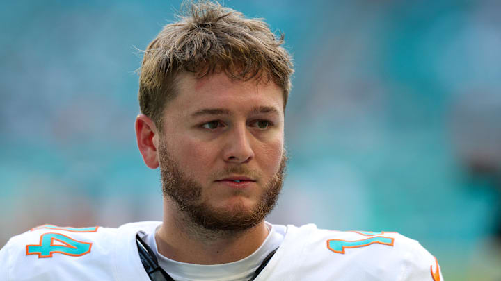 Miami Dolphins quarterback Quinn Ewers Miami Dolphins quarterback Quinn Ewers