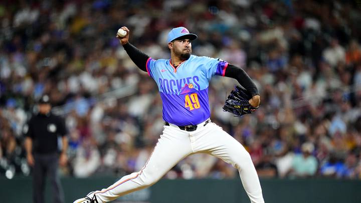 Jun 19, 2026; Denver, Colorado, USA; Colorado Rockies relief pitcher Antonio Senzatela (49) delivers a pitch in the ninth inning against the Pittsburgh Pirates at Coors Field. Mandatory Credit: Ron Chenoy-Imagn Images Jun 19, 2026; Denver, Colorado, USA; Colorado Rockies relief pitcher Antonio Senzatela (49) delivers a pitch in the ninth inning against the Pittsburgh Pirates at Coors Field. Mandatory Credit: Ron Chenoy-Imagn Images