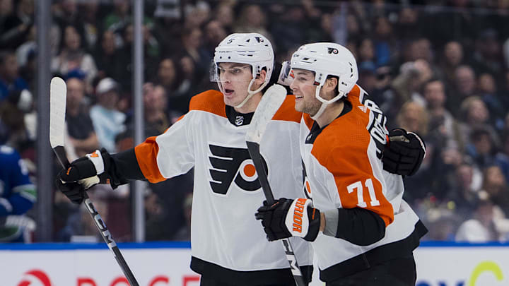 Egor Zamula scored the first power-play goal of his career and his second goal of the season, both against the Canucks.