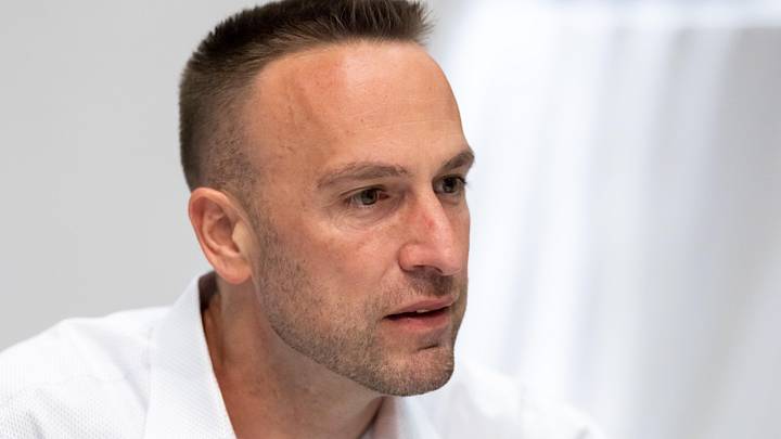 Mar 31, 2026; Phoenix, AZ, USA; Miami Dolphins head coach Jeff Hafley during the 2026 NFL Annual League Meeting at the Arizona Biltmore. Mandatory Credit: Mark J. Rebilas-Imagn Images