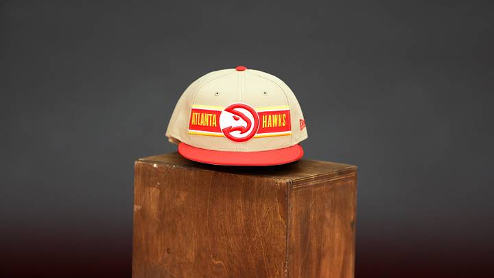Jun 28, 2024; Atlanta, Georgia, USA; An Atlanta Hawks draft day hat at the Emory Sports Medicine Complex. Mandatory Credit: Brett Davis-Imagn Images
Jun 28, 2024; Atlanta, Georgia, USA; An Atlanta Hawks draft day hat at the Emory Sports Medicine Complex. Mandatory Credit: Brett Davis-Imagn Images