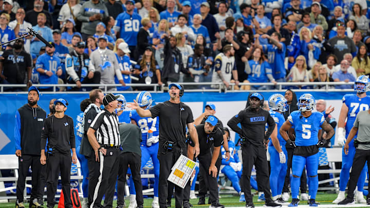 Detroit Lions coach Dan Campbell. Detroit Lions coach Dan Campbell.