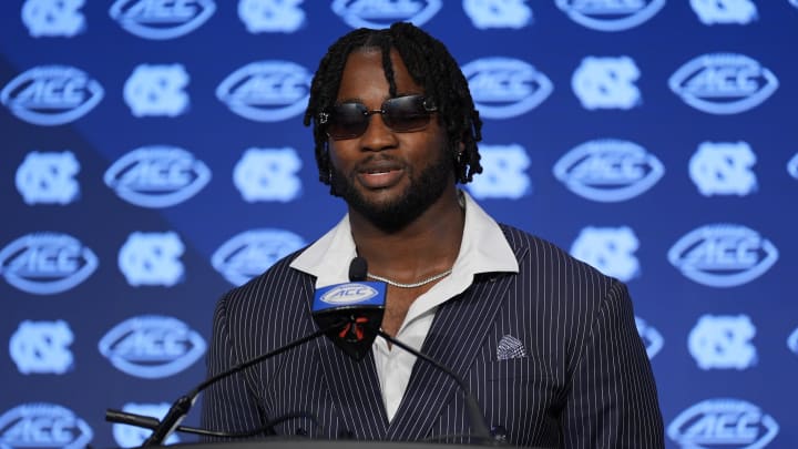 UNC football defensive end Kaimon Rucker UNC football defensive end Kaimon Rucker