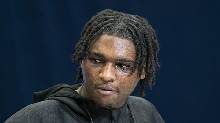 Miami quarterback Cam Ward talks to the press during the NFL Combine at Indiana Convention Center. Mandatory Credit: Stephanie Amador Blondet-Imagn Images Miami quarterback Cam Ward talks to the press during the NFL Combine at Indiana Convention Center. Mandatory Credit: Stephanie Amador Blondet-Imagn Images