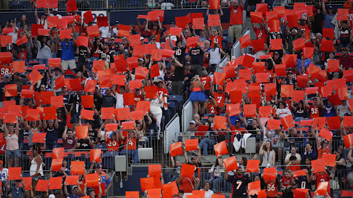 Denver Broncos fans cheer during the first quarter against the Arizona Cardinals. Denver Broncos fans cheer during the first quarter against the Arizona Cardinals.