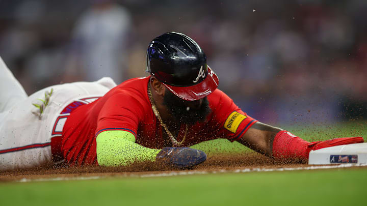 Atlanta Braves designated hitter Marcell Ozuna