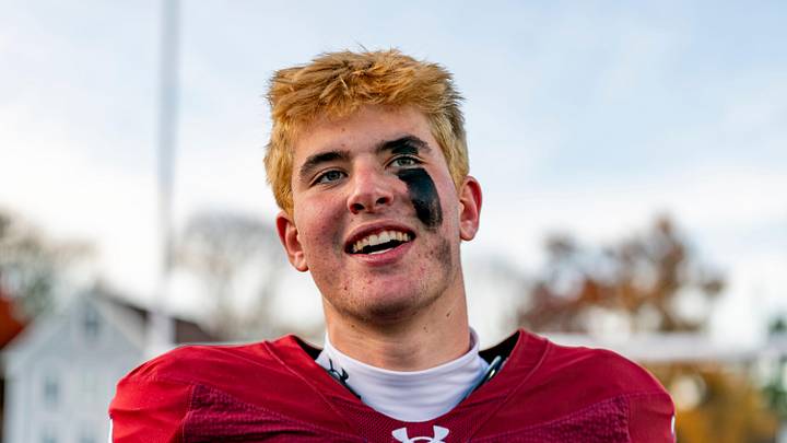 Tabor Academy's quarterback Peter Bourque.