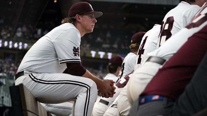 UCLA Bruins against Mississippi State Bulldogs during the Amegy Bank College Baseball Series at Globe Life Field.