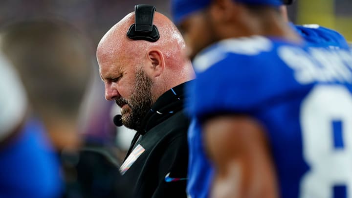 The New York Giants head coach Brian Daboll on the sideline in the second half. The Seattle Seahawks defeat the Giants, 24-3, at MetLife Stadium on Monday, Oct. 2, 2023, in East Rutherford. The New York Giants head coach Brian Daboll on the sideline in the second half. The Seattle Seahawks defeat the Giants, 24-3, at MetLife Stadium on Monday, Oct. 2, 2023, in East Rutherford.