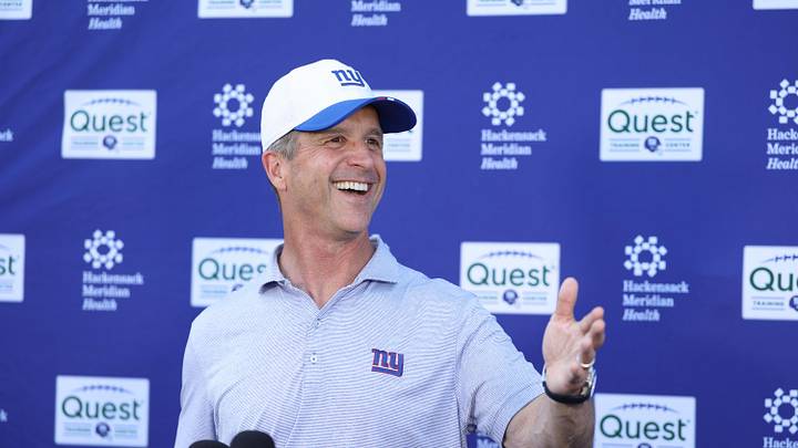 New York Giants head coach John Harbaugh New York Giants head coach John Harbaugh