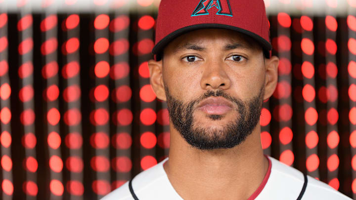Feb 18, 2026; Scottsdale, AZ, USA; Arizona Diamondbacks pitcher Joe Ross (16) poses for a photo for MLB media day at Salt River Fields at Talking Stick. Mandatory Credit: Allan Henry-Imagn Images