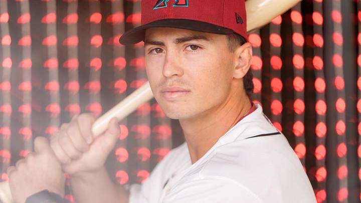 Feb 18, 2026; Scottsdale, AZ, USA; Arizona Diamondbacks infielder Tommy Troy (98) poses for a photo for MLB media day at Salt River Fields at Talking Stick. Mandatory Credit: Allan Henry-Imagn Images Feb 18, 2026; Scottsdale, AZ, USA; Arizona Diamondbacks infielder Tommy Troy (98) poses for a photo for MLB media day at Salt River Fields at Talking Stick. Mandatory Credit: Allan Henry-Imagn Images