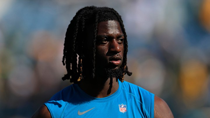 Jacksonville Jaguars wide receiver Brian Thomas Jr. (7) looks on before an NFL football matchup Sunday, Oct. 27, 2024 at EverBank Stadium in Jacksonville, Fla. [Corey Perrine/Florida Times-Union]