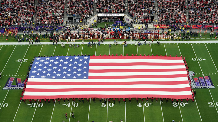 The national anthem performance kicks things off at the Super Bowl each year. The national anthem performance kicks things off at the Super Bowl each year.