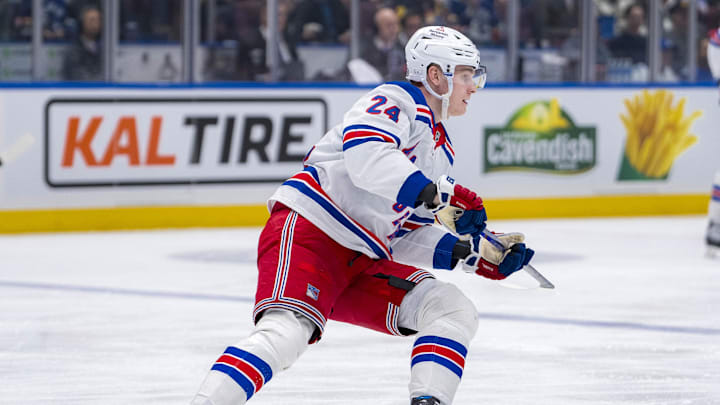 Kaapo Kakko during the Rangers' 4–3 win over the Canucks on Nov. 19, 2024.