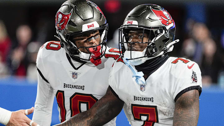 Tampa Bay Buccaneers unning back Bucky Irving (7).