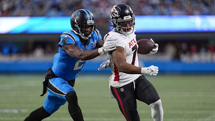 Bet the OVER on Bijan Robinson's rushing yards total against the Panthers in Week 18.