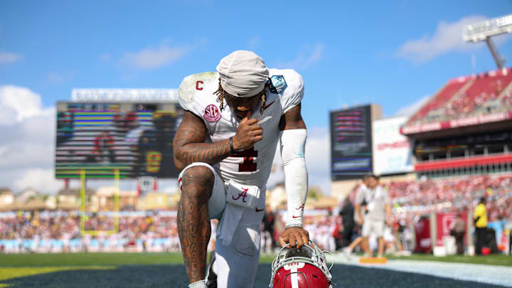 Alabama Crimson Tide quarterback Jalen Milroe Alabama Crimson Tide quarterback Jalen Milroe