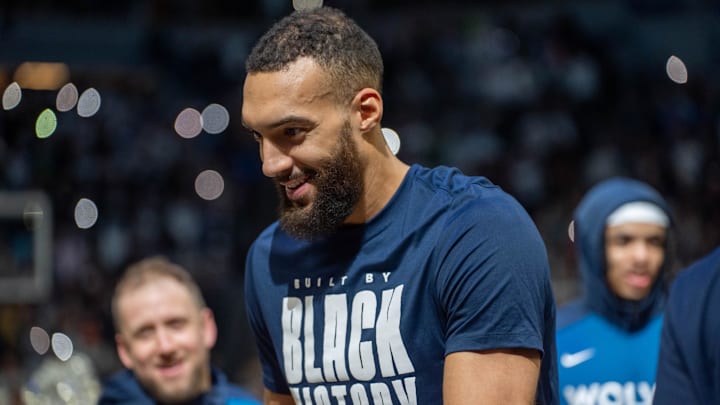 Minnesota Timberwolves center Rudy Gobert.