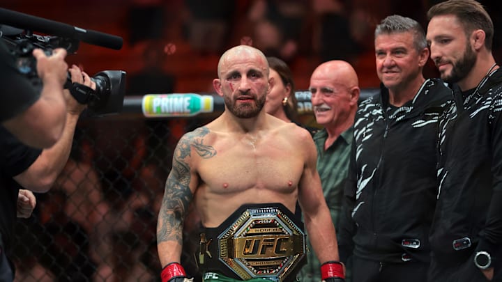 A bloody Volkanovski reclaims the UFC title from Diego Lopes at last weekend's UFC 314.