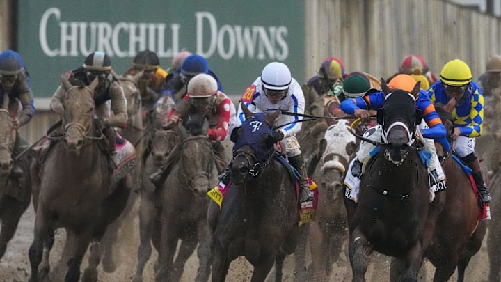 The Kentucky Derby field races on May 4, 2025.