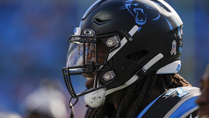 Then-Carolina Panthers linebacker Jadeveon Clowney on Nov 24, 2024.