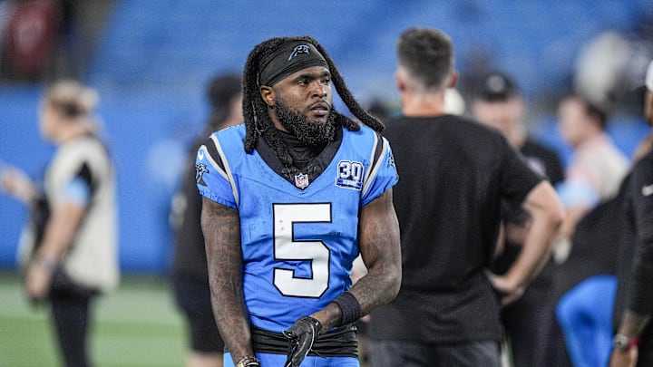 Diontae Johnson with the Panthers last season.