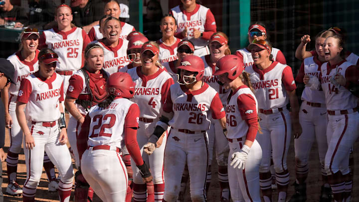 The Arkansas Razorbacks take the No.1 spot in the NCAA Softball RPI Rankings. The Arkansas Razorbacks take the No.1 spot in the NCAA Softball RPI Rankings.