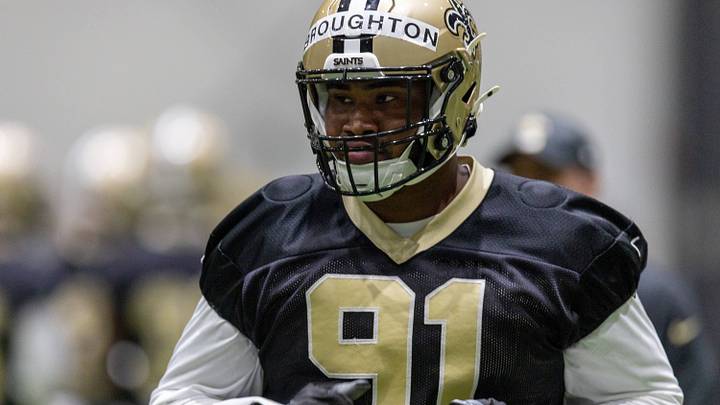 New Orleans Saints defensive tackle Vernon Broughton