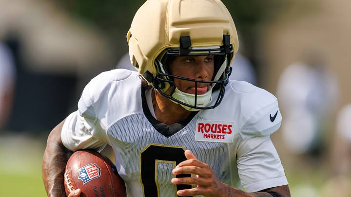 New Orleans Saints WR Jordyn Tyson (0)