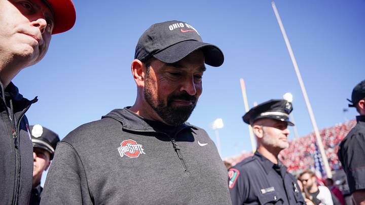 Oct 17, 2026; Bloomington, Indiana, USA; Ohio State Buckeyes head coach Ryan Day walks off the field after the game against the Indiana Hoosiers at Merchants Bank Field at Memorial Stadium. Mandatory Credit: Robert Goddin-Imagn Images Oct 17, 2026; Bloomington, Indiana, USA; Ohio State Buckeyes head coach Ryan Day walks off the field after the game against the Indiana Hoosiers at Merchants Bank Field at Memorial Stadium. Mandatory Credit: Robert Goddin-Imagn Images