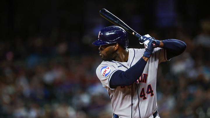 Houston Astros designated hitter Yordan Alvarez Houston Astros designated hitter Yordan Alvarez
