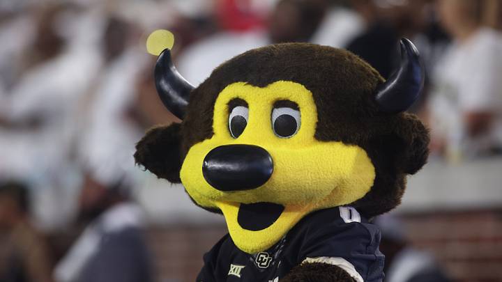Sep 3, 2026; Atlanta, Georgia, USA;  Colorado Buffaloes mascot at Bobby Dodd Stadium at Hyundai Field.  Mandatory Credit: Brett Davis-Imagn Images