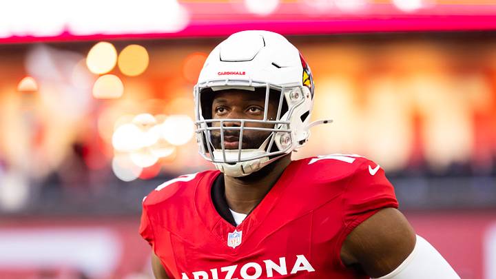 Arizona Cardinals linebacker Josh Sweat (10) enters the field