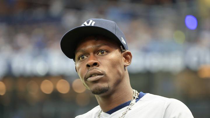 Oct 3, 2026; St. Petersburg, Florida, USA;  New York Yankees second baseman Jazz Chisholm Jr. (13) looks on before the start of game one of the ALDS for the 2026 MLB Playoffs against the Tampa Bay Rays at Tropicana Field.  Mandatory Credit: Kim Klement Neitzel-Imagn Images