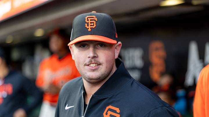 San Francisco, California, USA;  San Francisco Giants pitcher Matt Wilkinson (71) before the game against the San Diego Padres at Oracle Park.  Mandatory Credit: Bob Kupbens-Imagn Images
