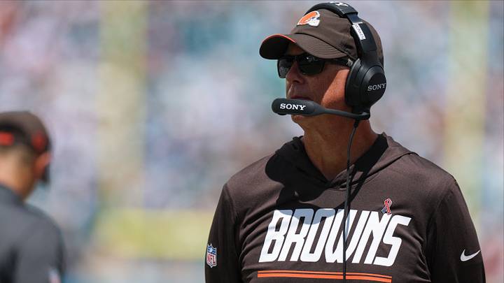 Sep 13, 2026; Jacksonville, Florida, USA; Cleveland Browns head coach Todd Monken in the first quarter against the Jacksonville Jaguars at EverBank Stadium. Mandatory Credit: Nathan Ray Seebeck-Imagn Images Sep 13, 2026; Jacksonville, Florida, USA; Cleveland Browns head coach Todd Monken in the first quarter against the Jacksonville Jaguars at EverBank Stadium. Mandatory Credit: Nathan Ray Seebeck-Imagn Images