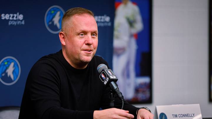 Minnesota Timberwolves president of basketball operations Tim Connelly Mandatory Credit: Bruce Kluckhohn-Imagn Images