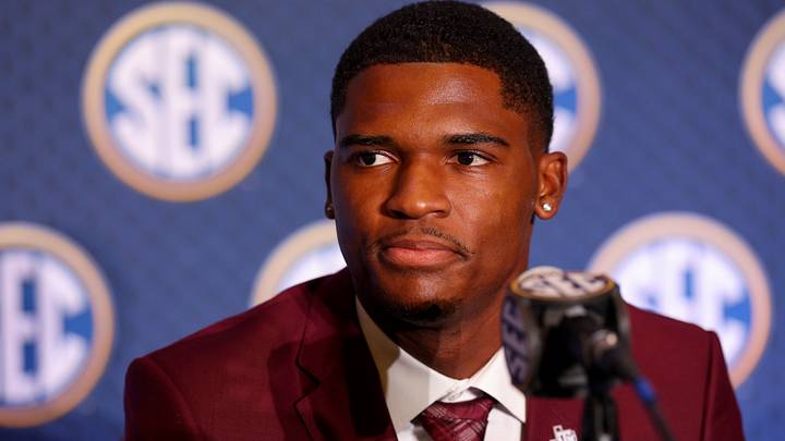 Texas A&M Aggies quarterback Marcel Reed (10) speaks to the press during SEC Football Kickoff Media Day at the Tampa Marriott. Texas A&M Aggies quarterback Marcel Reed (10) speaks to the press during SEC Football Kickoff Media Day at the Tampa Marriott.