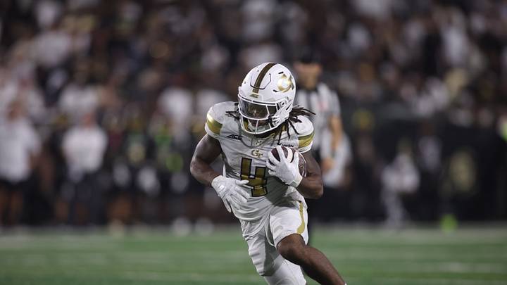 Sep 3, 2026; Atlanta, Georgia, USA; Georgia Tech Yellow Jackets wide receiver Jordan Allen (4) makes a catch against the Colorado Buffaloes during the second half at Bobby Dodd Stadium at Hyundai Field. Mandatory Credit: Brett Davis-Imagn Images Sep 3, 2026; Atlanta, Georgia, USA; Georgia Tech Yellow Jackets wide receiver Jordan Allen (4) makes a catch against the Colorado Buffaloes during the second half at Bobby Dodd Stadium at Hyundai Field. Mandatory Credit: Brett Davis-Imagn Images