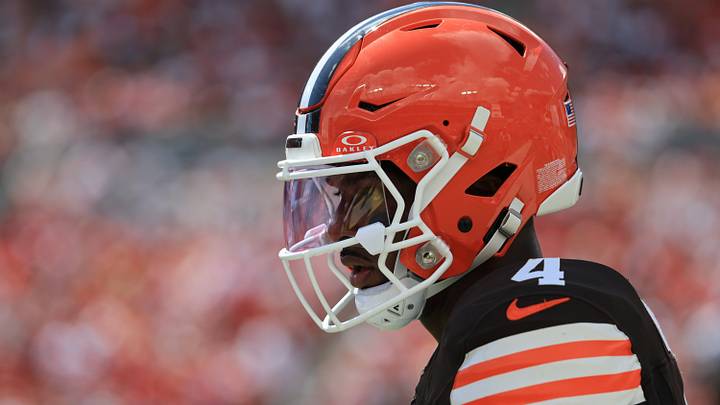Sep 20, 2026; Tampa, Florida, USA; Cleveland Browns quarterback Deshaun Watson (4) looks on during the second half against the Tampa Bay Buccaneers at Raymond James Stadium. Mandatory Credit: Kim Klement Neitzel-Imagn Images Sep 20, 2026; Tampa, Florida, USA; Cleveland Browns quarterback Deshaun Watson (4) looks on during the second half against the Tampa Bay Buccaneers at Raymond James Stadium. Mandatory Credit: Kim Klement Neitzel-Imagn Images