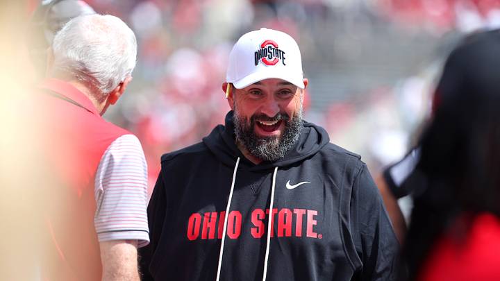 Sep 5, 2026; Columbus, Ohio, USA; Ohio State Buckeyes defensive coordinator Matt Patricia on the field before the game against the Ball State Cardinals at Ohio Stadium. Mandatory Credit: Joseph Maiorana-Imagn Images Sep 5, 2026; Columbus, Ohio, USA; Ohio State Buckeyes defensive coordinator Matt Patricia on the field before the game against the Ball State Cardinals at Ohio Stadium. Mandatory Credit: Joseph Maiorana-Imagn Images