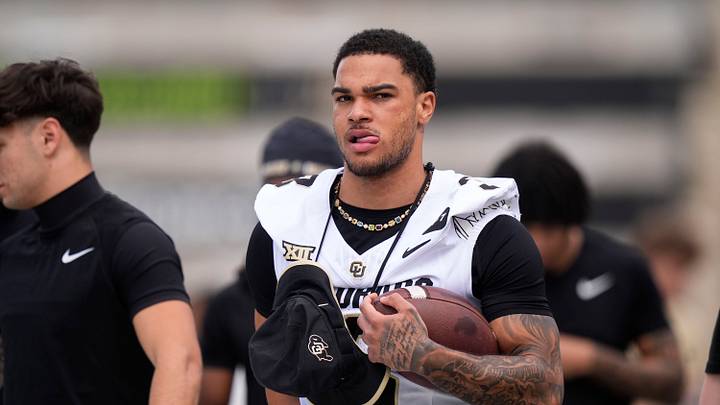 Apr 11, 2026; Boulder, CO, USA; Colorado Buffaloes wide receiver DeAndre Moore (3) before the spring game at Folsom Field. Mandatory Credit: Ron Chenoy-Imagn Images