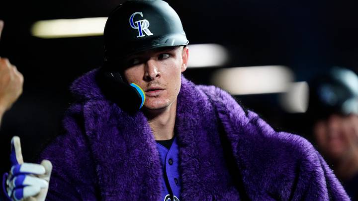 Colorado Rockies left fielder Mickey Moniak (22) celebrates his two-run home run. Credit: Ron Chenoy-Imagn Images Colorado Rockies left fielder Mickey Moniak (22) celebrates his two-run home run. Credit: Ron Chenoy-Imagn Images