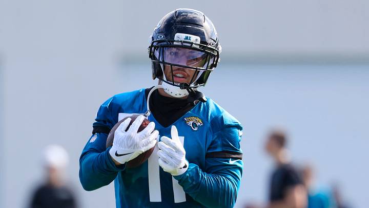 Jacksonville Jaguars wide receiver Parker Washington's (11) stock is on the the rise in fantasy football. Jacksonville Jaguars wide receiver Parker Washington's (11) stock is on the the rise in fantasy football.