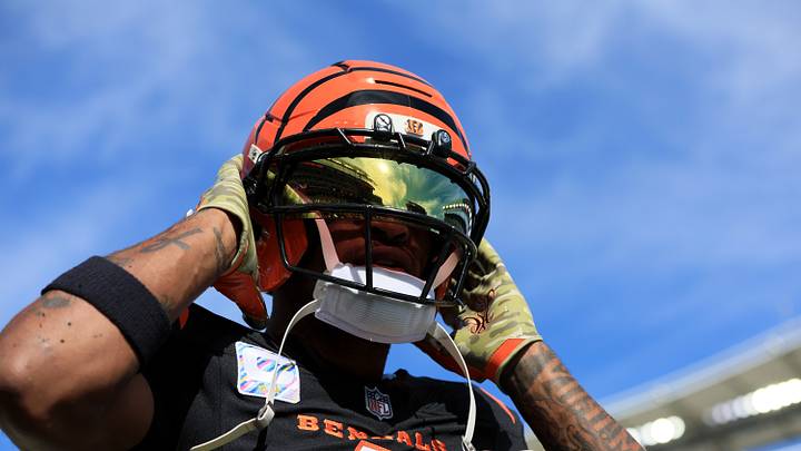 Oct 4, 2026; Cincinnati, Ohio, USA; Cincinnati Bengals wide receiver Ja'Marr Chase (1) looks on during warmups before the game against the Jacksonville Jaguars at Paycor Stadium. Mandatory Credit: Katie Stratman-Imagn Images Oct 4, 2026; Cincinnati, Ohio, USA; Cincinnati Bengals wide receiver Ja'Marr Chase (1) looks on during warmups before the game against the Jacksonville Jaguars at Paycor Stadium. Mandatory Credit: Katie Stratman-Imagn Images
