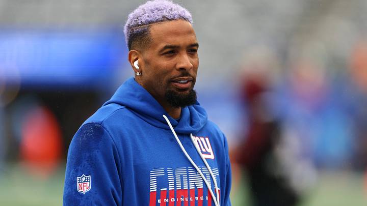 Sep 27, 2026; East Rutherford, New Jersey, USA; New York Giants wide receiver Odell Beckham Jr. (13) warms up before the game against the Tennessee Titans at MetLife Stadium. Sep 27, 2026; East Rutherford, New Jersey, USA; New York Giants wide receiver Odell Beckham Jr. (13) warms up before the game against the Tennessee Titans at MetLife Stadium.